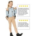 thumbnail image 4 of Stretch Is Comfort Girl's Oh so Soft Knee Length Leggings | Child Size 6 -14, 4 of 11