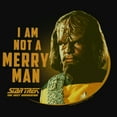 thumbnail image 2 of Junior's Star Trek: The Next Generation Worf I Am Not a Merry Man  Racerback Tank Top Black Medium, 2 of 5
