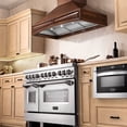 thumbnail image 6 of Zline Kitchen and Bath ZLINE 36" Wooden Wall Mount Range Hood in Walnut - Includes Motor, 6 of 8