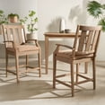 thumbnail image 3 of Safavieh Couture San Salvador Coastal Patio Counter Stools, Natural/Brown (Set of 2), 3 of 13