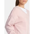 thumbnail image 4 of Time and Tru Women's V Neck Pullover Sweater, Lightweight, Sizes XS-XXXL, 4 of 5