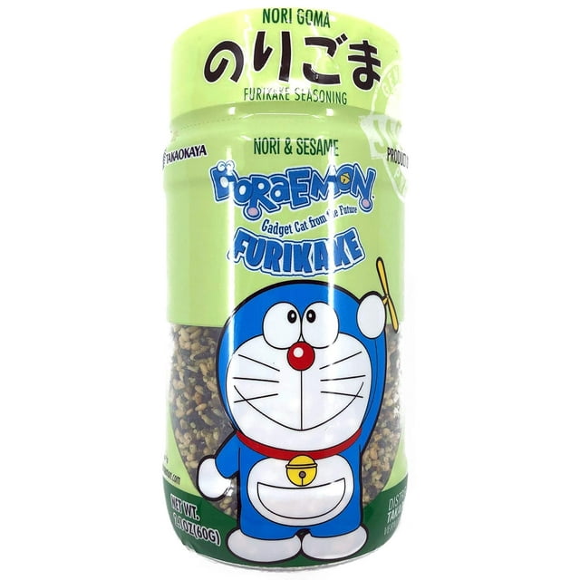 Doraemon Furikake Rice Seasoning Nori Goma (Seaweed Sesame), 2.1 Ounce (Pack of 1)