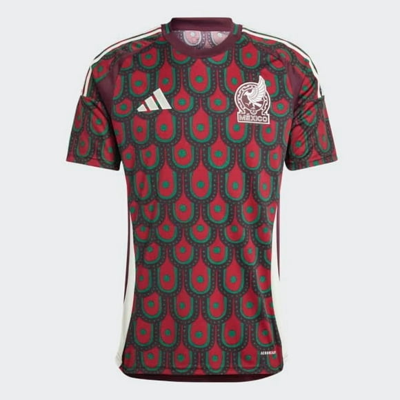 Jersey Playera Adidas de La Seleccion Nacional de Mexico Visitante Tinto Para Hombre