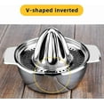 thumbnail image 3 of Manual Citrus Juicer Stainless Steel Orange Juicer Lemon Squeezer Orange Juicer Dishwasher Safe for Oranges Lemons Limes, 3 of 5