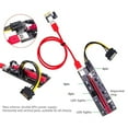 thumbnail image 3 of Wweixi PCI-E Riser Board 1X to 16X Extender 6-pin Adapter Card PCI-E GPU Extender Board Computer Accessory, 3 of 9