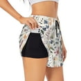 thumbnail image 2 of Disketp Watercolor Floral Print Women's Shorts Workout Shorts for Athletic Gym Running Shorts with Phone Pockets Medium, 2 of 8