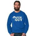 thumbnail image 3 of Fun Guy Fungi Mushroom Nerdy Geeky Men Big & Tall Sweatshirt Brisco Brands 4X, 3 of 6