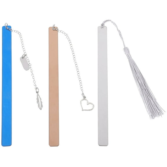 Assorted Color Bookmarks Set of 3 Classic Bible Markers Made of Zinc Alloy and Stainless Steel