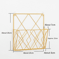 thumbnail image 4 of 2X Wall Mounted Bookshelf Door Hanging Organizers Wall Magazine Book Shelves Hanging Wall Files Wire Wall Book Rack-B, 4 of 6