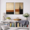 thumbnail image 2 of Framed Canvas Print Abstract Wall Art Set of 2 Neutral Decorative for Living Room Bedroom - 24"x36"x2 WHITE, 2 of 8