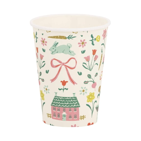 Spring Garden Party Paper Cups 8ct