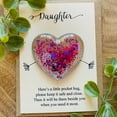 thumbnail image 3 of TERGAYEE Pocket Hug Heart Token With Greeting Card,Pocket Hug Cards Keepsake Gifts,Daughter Birthday Gifts from Mom I Miss You Gifts,A Little Pocket Hug Heart Keepsake Token, 3 of 4