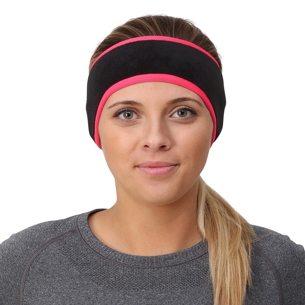 Women's Ponytail Headband - Fleece Earband - Walmart.com