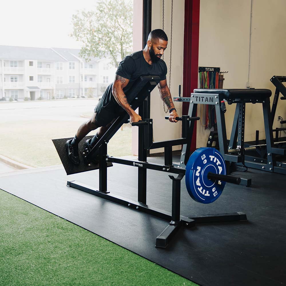 Titan Fitness Plate-Loaded Chest Supported T-Bar Row Machine, 400 LB Capacity, Incline Back Strength Training Machine with Adjustable Diamond-Textured Footplate and Multi-Grip Handles