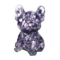 thumbnail image 4 of Figura de bulldog pequeña estatua adorno mascota perro decoración de mesa para Violeta, 4 of 9
