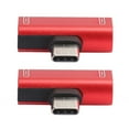 thumbnail image 3 of USB Adapter, Easy To Use 5 Colors Choice Foldability 2 In 1 Converter Splitter Aluminum Case Material  For Remote For Charging For Calling Silver,Black,Gold,Red,Pink, 3 of 8