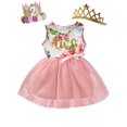 thumbnail image 2 of Tenues d'Anniversaire pour Bébé Fille de 2 Ans Ensemble Robe de 2ème Anniversaire Rose, 2t, 2 of 3