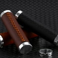 thumbnail image 6 of Universal Bicycle Pu Leather Anti Slip Handlebar Grips Cover Cycling Grip, 6 of 7