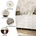 thumbnail image 4 of MONSLIPA 12 Drawer Dresser, Wooden Chest of Drawer for Living Room Bedroom , White, 4 of 9