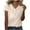 Beige, variant on fatyb Women's V Neck Short Sleeve Tshirts Solid Color Loose Tee Summer Casual Tops for Beach Vacation