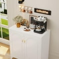 thumbnail image 4 of Coffee Bar Cabinet,Kitchen Storage Cabinet,Buffet Cabinet with Storage and Adjustable Shelf,White Sideboard Buffet Cabinets for Dining Room, Living Room, 4 of 6