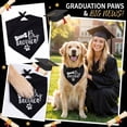 thumbnail image 2 of Graduation Dog Bandana, Funny "My Mommy Did It" & "It Was Ruff, But We Did It" Pet Bib Scarf for Class of 2026 Ceremony, Adjustable Triangle Neck Tie for Photo Props C, 2 of 7
