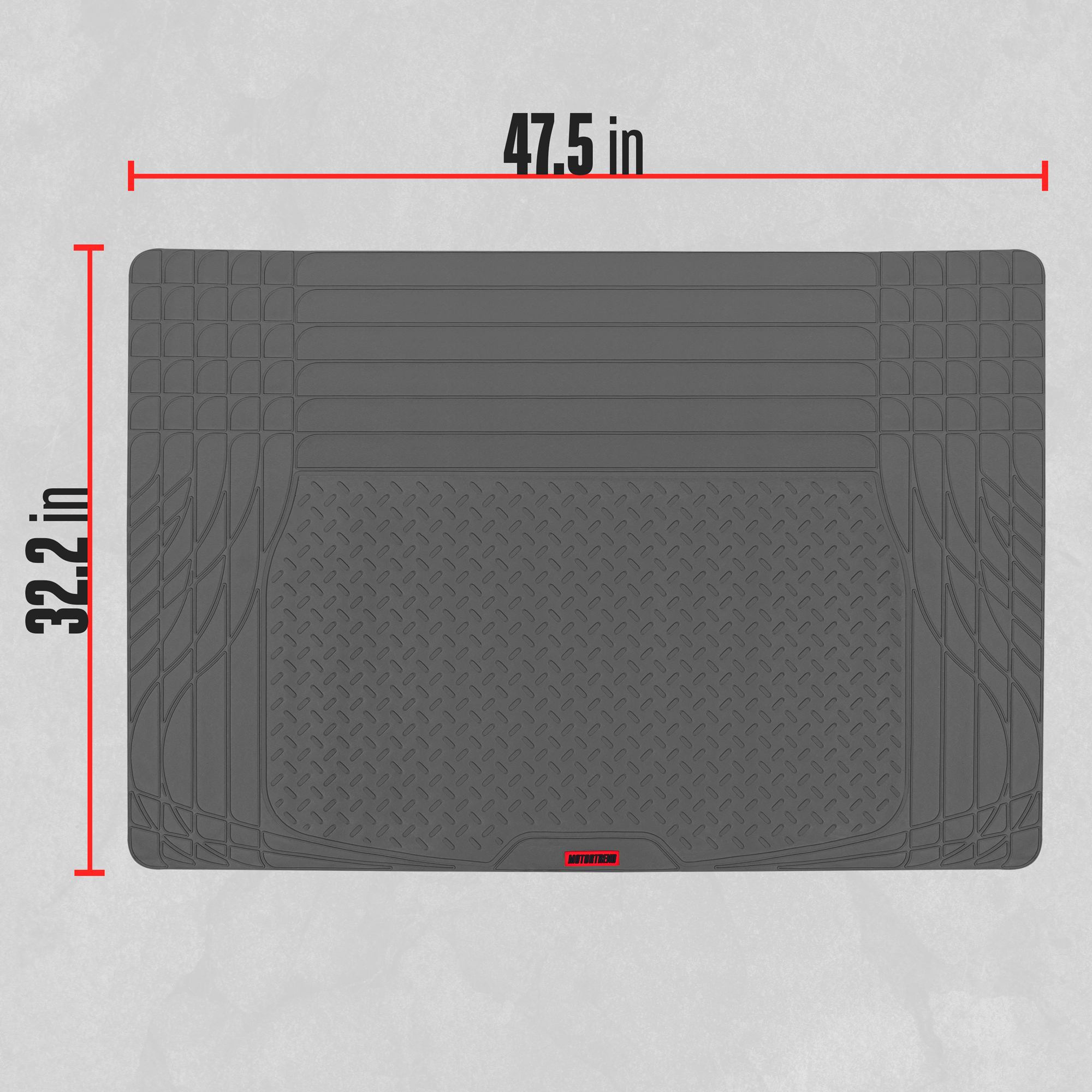MotorTrend FlexTough TrunkShield Car Mat for Back of SUV, Sedan  Coupe  Trunk Cargo Liner Cover, All Weather Heavy Duty Protection, Universal  Trim-To-Fit, 47.5