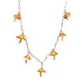 thumbnail image 1 of Collar de cadena con colgante con cadena de extensión para regalos de Naranja, 1 of 4