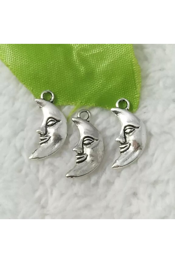 264 pcs tibet silver moon charms pendant 19x8mm B5201