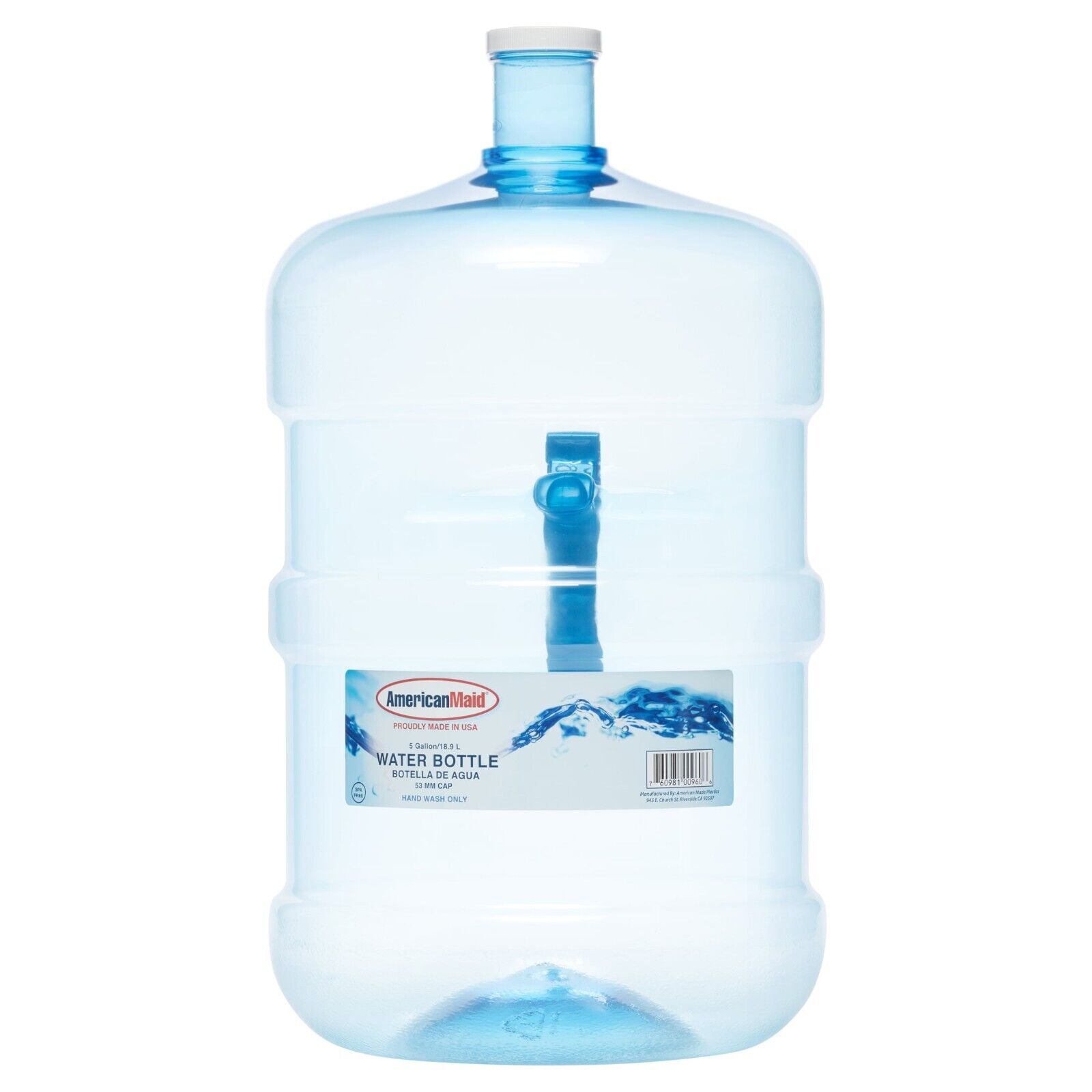 5 Gallon Water Jug Large Reusable Container Bottle Durable Plastic Big BPA FREE