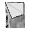 thumbnail image 2 of Gorilla Soft Flannel Fleece Throw Blanket, Close up Shot of an Ape Animal on a Blurry Background, Cozy Plush for Indoor and Outdoor Use, 70" x 90", Dimgray Charcoal Grey, by Ambesonne, 2 of 5