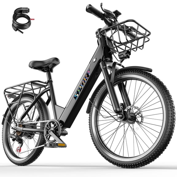 ASKGO 750W Rated Electric Bicycle 48V 10Ah,26'' E-Mountain Bike 25MPH 35Miles Range,Removable Battery Electric Bike for Adults UL2849