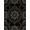 Black Gold, Pattern 3, variant on ODIKA 2'x3' Washable Accent Rug Pet Friendly, Bedside Mat Gothic Vintage Tonal Interlocking Scrollwork Masculine Goth Corridor for Bedroom, Nursery, RV
