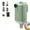 Green, variant on Portable Air Pump for Inflatables with Camping Light, Rechargeable Mini Air Mattress Pump, Inflate & Deflate Air Pump with 5 Nozzles, USB-C Electric Pump for Pool Floats, Vacuum Bags