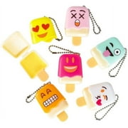 Cp You Get 1 Random Emoji Face Emoticon Ice Pop Lip Gloss Keychain Birthday Party Favors Ages 3 Up