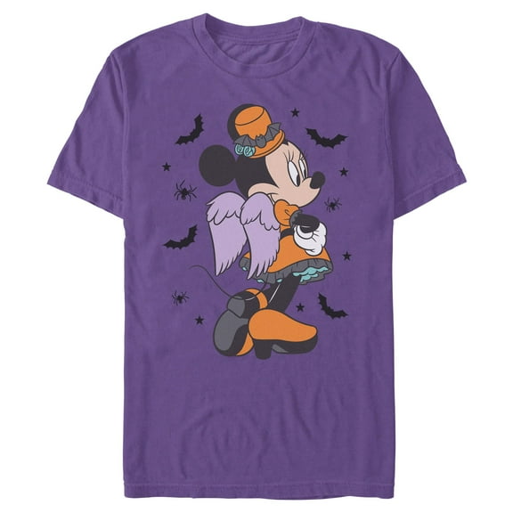 Mens Minnie Mouse Halloween Angel Orange Costume Pose T Shirt