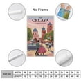 thumbnail image 2 of Celaya Vintage City Travel Poster with Charming Street Life And Historic Charm Print Poster, 2 of 8