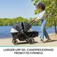 thumbnail image 3 of Evenflo Pivot Xplore Dreamz All-Terrain Stroller Wagon with Bassinet Insert (Jetsetter Black), 3 of 5