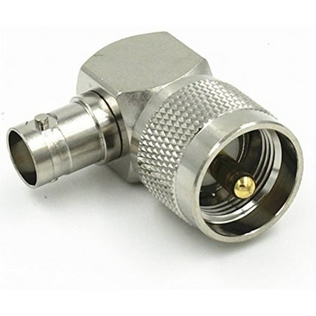Pl 259 Bnc Adapter UHF PL259 PL-259 male to BNC female right angle RF adapter connector Quick USA Shipping ()