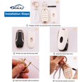 thumbnail image 4 of Key Fob Cover Compatible with Fit for Hyundai 2020 2021 2022 Sonata Santa Fe Tucson Bling Key Case Protection Shell with Keychain Case Holder Protector,1,white, 4 of 6