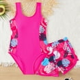 thumbnail image 2 of UAYOTSE Girls' Swimsuit with Shorts for Tweens Floral Swimwear Bathing Suit for Young Girls,Sizes 7-8 Years, 2 of 8