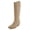 Camel, variant on Women Knee High Cowboy Boots Western Embroidered Pointed Toe Block Heel Fashion Cowgirl Boots ZAHARA Beige Camel Suede 8.5