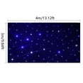 thumbnail image 3 of 3x4m LED Background Curtain White & Blue Starlight Cloth Stage Curtain w/ Remote, 3 of 11