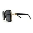 thumbnail image 3 of Womens Luxury Butterfly Rhinestone Bling Diva Sunglasses All Black, 3 of 4