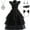 SET A, variant on Kids Black Tulle Dress Girls School Dance Party Costume