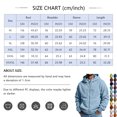 thumbnail image 3 of Mens Waffle Hoodies Zip Up Oversized Long Sleeve Hooded Jacket Drawstring Hooded Cardigan Casual Fall Winter Streetwear Daily Wear, 3 of 5