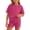 Hot Pink, variant on Girls Outfit Sets Short Sleeve, Summer 2 Piece Casual T-shirts and Shorts Sets Pink Size 12