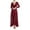 Wine Dresses Clearance, variant on BSDJILFG Evening Dresses for Women Elegant Sequin Dress High Waisted Long Sleeve Deep V Neck A-Line Ruffle Flowy Maxi Dresses