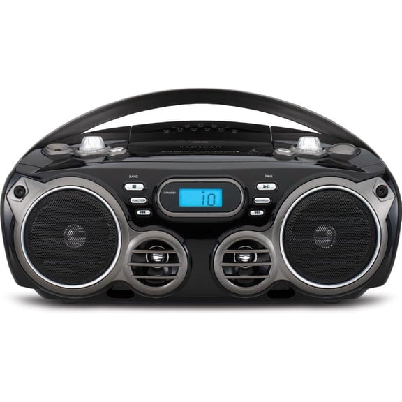 Proscan Bluetooth Portable CD Radio Boombox with AM/FM Radio, Black, PRCD682BT