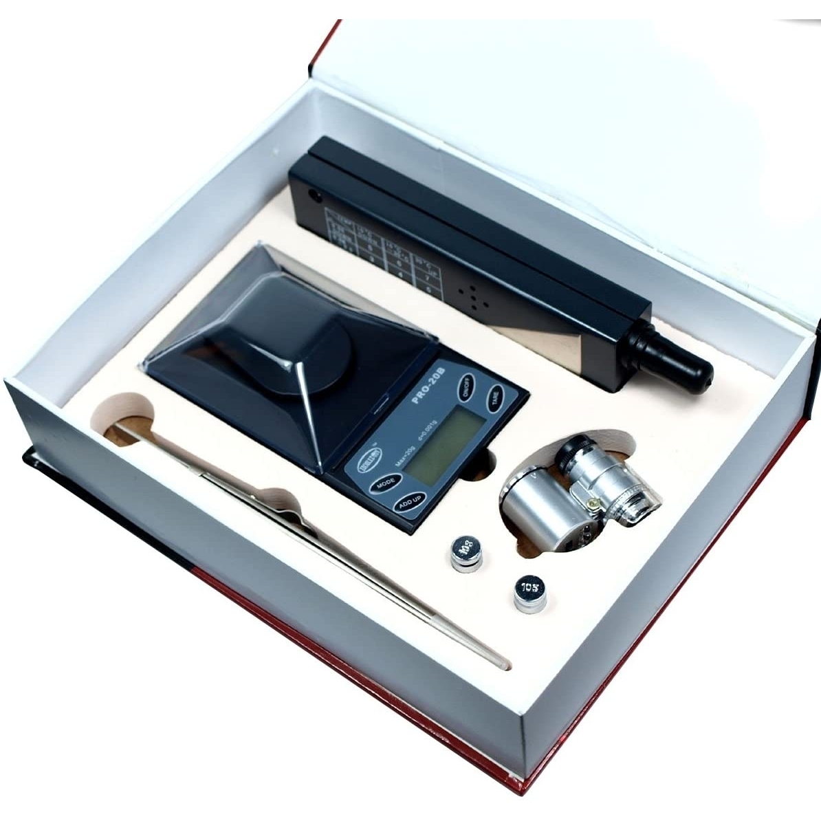 Jeweler diamond tool kit 0.001g Digital Scale + Tester + Loupe